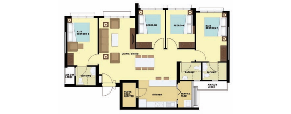 Buangkok Edgeview 3Gen Flat Layout