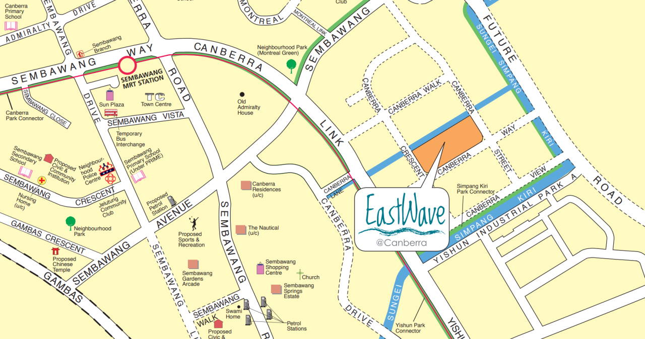 Map MOP HDB Eastwave @ Canberra