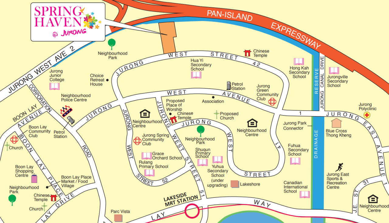 Map MOP HDB Spring Haven @ Jurong