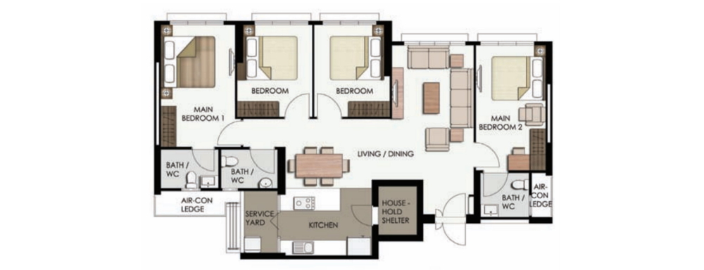 Saraca Breeze @ Yishun 3 Gen Flat Layout